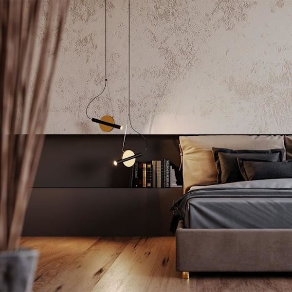Maytoni Enigma Modern integrerad LED-taklampa mässing 3000K