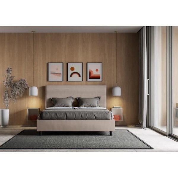 Säng - Focus - 160x210 - Dove grå - 2 platser - Chic elegans Grå