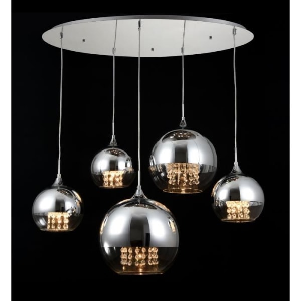 Maytoni Modern Pendellampa med Crystal Tofsar exkl. 5 X E27 60W 220v