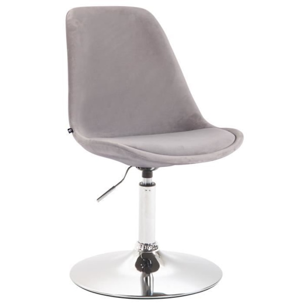 Matsalsstol - CLP - Maverick - Sammet - Grå - Modern design Grå-krom