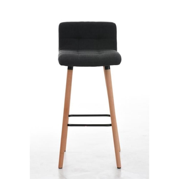 Set med 2 barstolar - CEYZERIEUX Natural Finish (mörkgrå) Mörkgrå