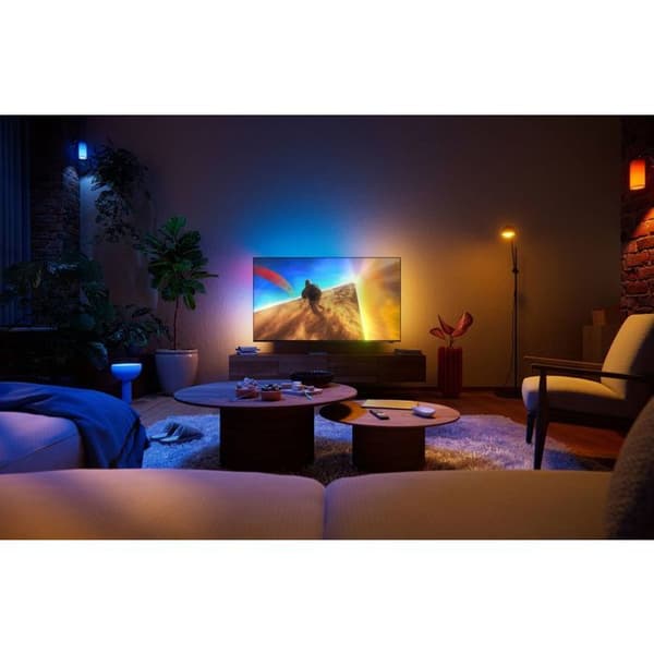 TV - PHILIPS - 50PQS8701 - QLED 4K 126 cm - Ambilight 3 sidor AmbiScape - P5 processor