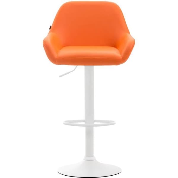 -CLP-Set av 2 barstolar Braga i konstläder-Array orange