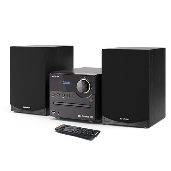 SHARP XL-B517D Hi-Fi-system - 45W - FM, DAB+ - Bluetooth - Svart Svart