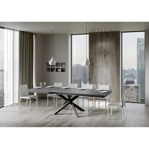 VOLANTIS EVOLUTION bord 90x180 utdragbart till 284 cm Cement - Volantis - Vit - Förlängningar cement