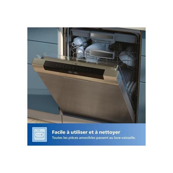 Philips Serie 3000 Luftfritös med dubbel korg vit (NA353/10) Vit