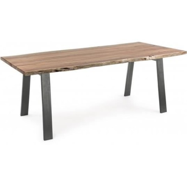 Matbord - Aron - 200 x 95 cm - Brun - Akaciaträ - 8 platser kastanj