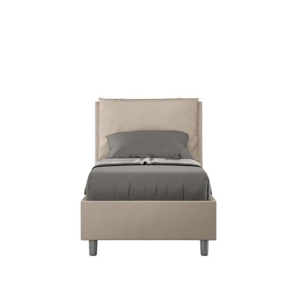 Lit 1 plats - LIBEROSHOPPING - Antea - 80x210 - Grå - Vit Grå
