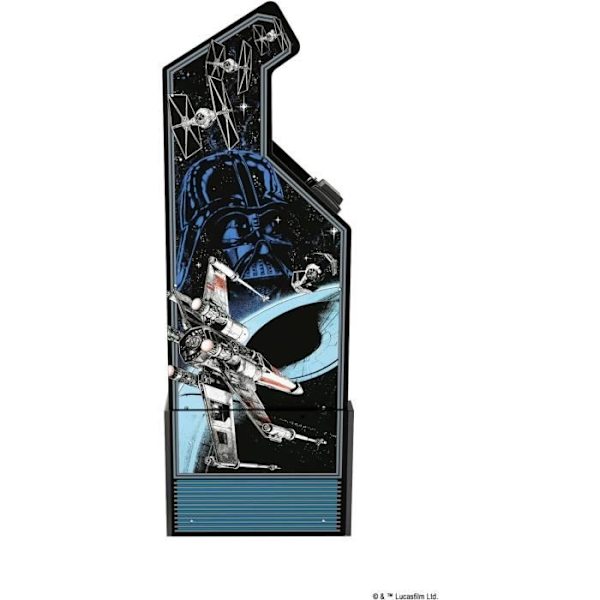 Star Wars arkadterminal - ARCADE1UP - 3 spel - 50 x 154 x 47 cm - Upplyst tält ingår Flerfärgad