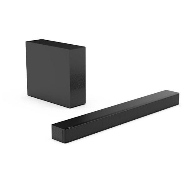 Hisense HS2100 trådlös soundbar - Bluetooth 5.3 - HDMI eARC - 2.1CH - 240W - 3 högtalare Svart