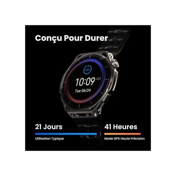 Smartklocka - AMAZFIT - Balance 3 Titanium - AMOLED 1,5" - Safirglas - Batteritid 21 dagar