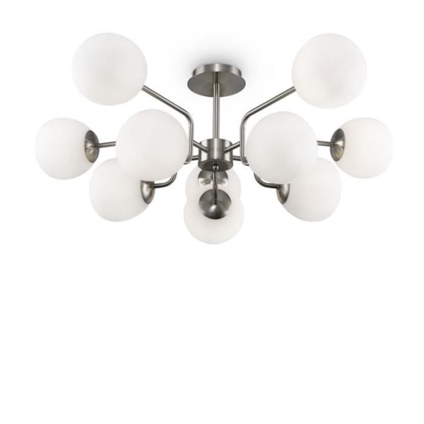 Plafondslampa - Maytoni - Erich - 10 Ljus - Nickel - E14 - Modern