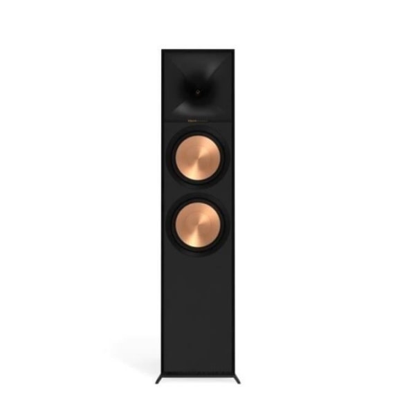 Klipsch R-800F golvhögtalare Svart - Ny generation bashögtalare - 600 W - 8 ohm Svart
