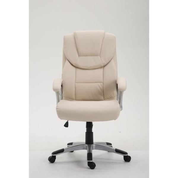 XL Texas V2 Kontorsstol - CLP - Syntetiskt läder - Kräm - Ergonomisk - Svängbar - 180 kg Grädde