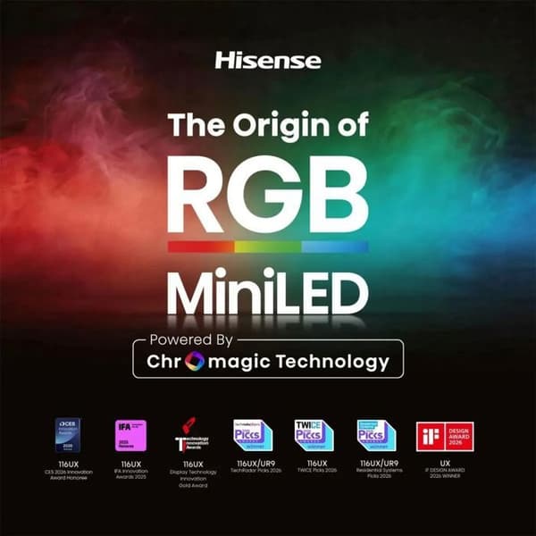 HISENSE 75UR8S 4K Mini LED TV
