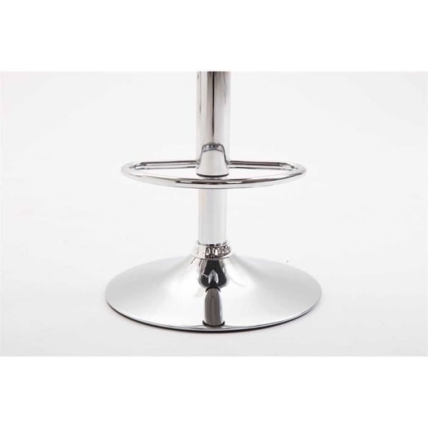 Set med 2 Kiel barstolar i svart konstläder - Krom - Justerbar i höjdled - Modern design - CLP Svart
