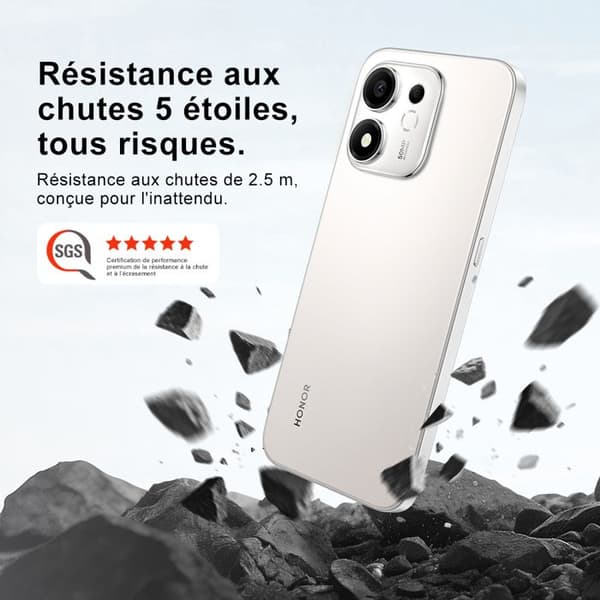 Smartphone HONOR 600 Smart 5G 128 Go ROM + 4 Go RAM - Silver