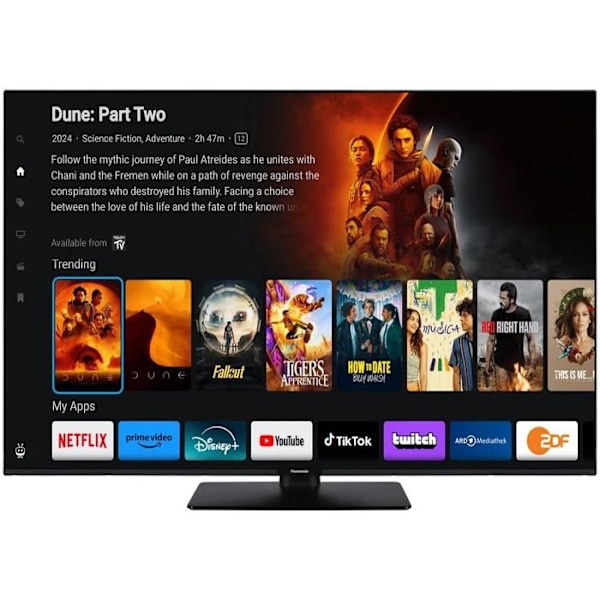Panasonic TB-55W60AEZ, W60 Series 55-tums 4K Ultra HD LED Smart TV, 2024, TiVo, 4K Color Engine, Dolby Vision & Atmos, Game Mode Svart