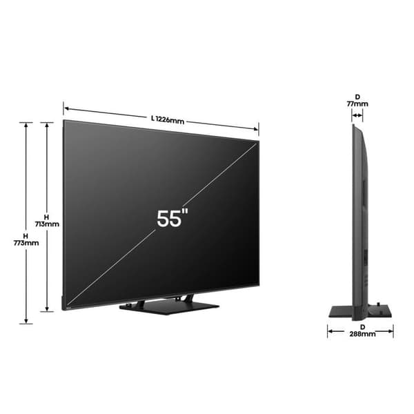 TV - HISENSE - 55U7S PRO (2026) - Mini-LED PRO - Hi-QLED UHD 4K - 165 Hz