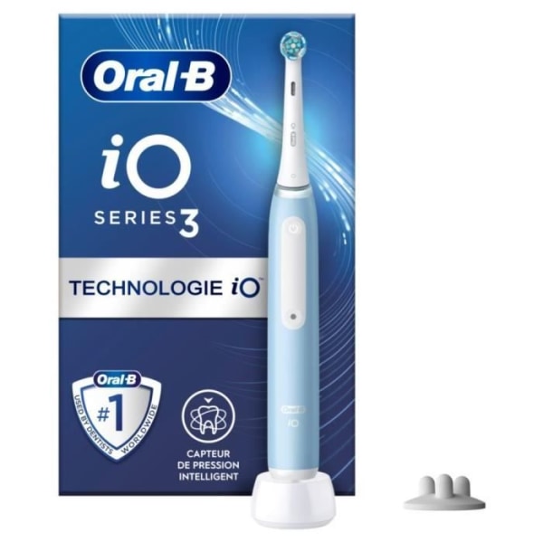 Oral-B iO 3S elektrisk tandborste Blå, 1 borsthuvud Blå