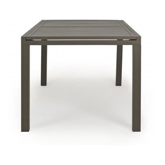Utebord - Hilde - 160/240 x 90 - Grå - Integrerad förlängning - Aluminiumstruktur Grå