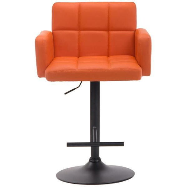 Los Angeles barstol i konstläder, orange-svart Orange-svart