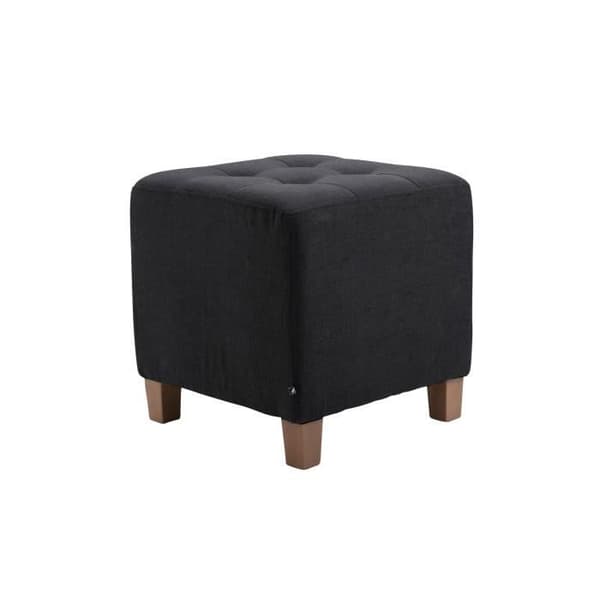 Taburett - SEYSSEL - Antik Glans - Svart - Tyg 100% polyester - Nutida design Svart