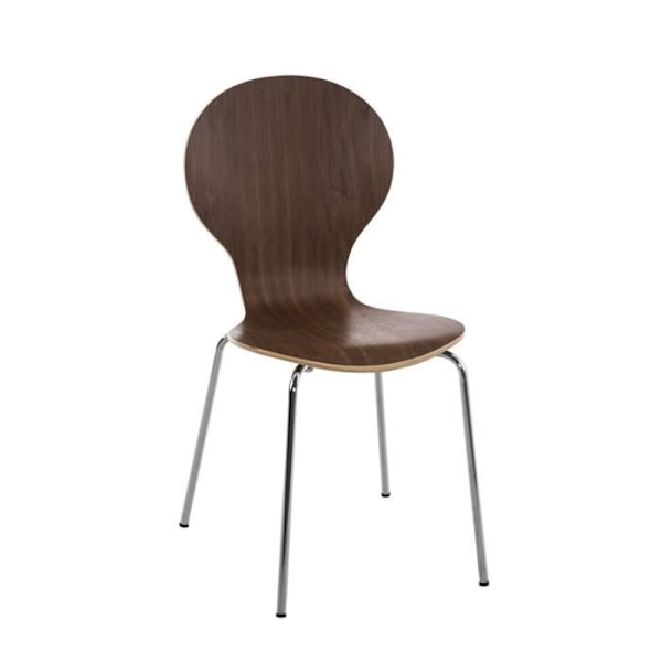 CLP Robust stapelbar stol DIEGO, med träsits, ergonomiskt formad sits, lätt underhåll, 12 färger att välja mellan86 cm... 12 färger att välja mellan