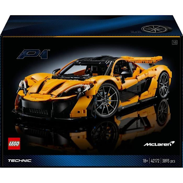 LEGO® Technic 42172 McLaren P1 - Hypercar Model Kit för vuxna fordonsentusiaster