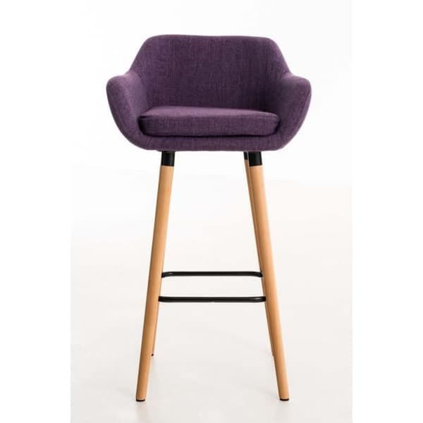 Set med 2 barstolar -BELLEY Finish (lila) lila