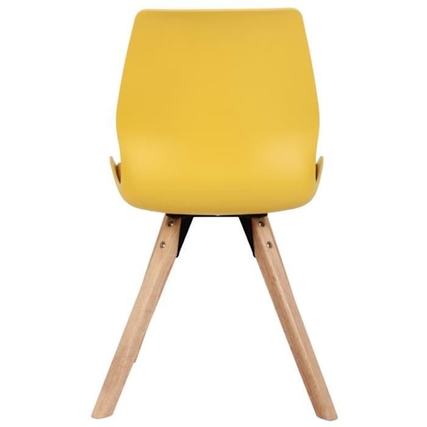 Matstolar - Luna - Set om 2 - Gul - Skandinavisk Design - Trä Gul