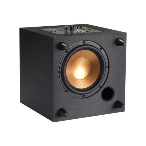 Klipsch Reference Series R-8SW svart subwoofer - 8" formsprutad grafit - integrerad förstärkare