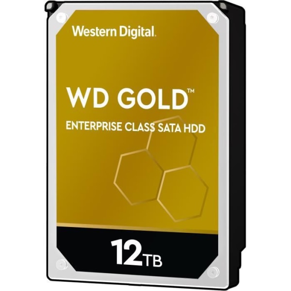 WD Gold™ - Enterprise intern hårddisk - 12TB - 7200 rpm - 3,5" (WD121KRYZ)