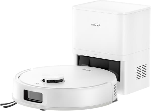 Robotdammsugare - MOVA E20S PRO PLUS - 13000 Pa - 330 ml - Vit Vit