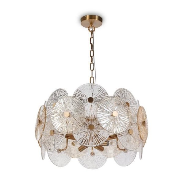 Krona - Maytoni - Aster - Transparent glas - Guldmetall - Höjd 37,2 cm Guld