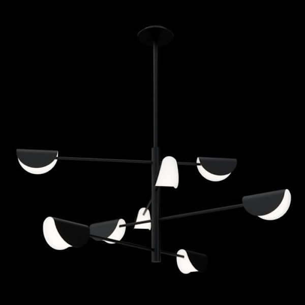 Plafondlampa - Maytoni - Mollis - Svart - Metall - Akrylskärm - 8 G9 lampor