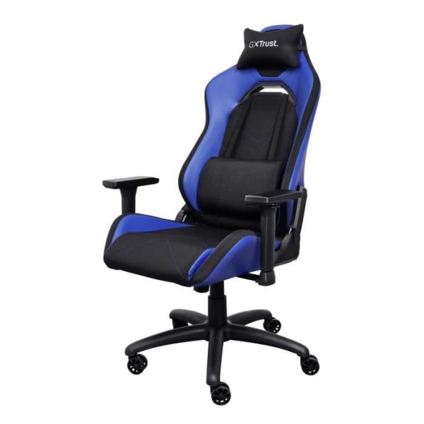 Trust Gaming GXT 714B Ruya Gaming Chair, Gamer Office Chair, Nackstöd &amp; svankkudde, justerbar höjd - blå