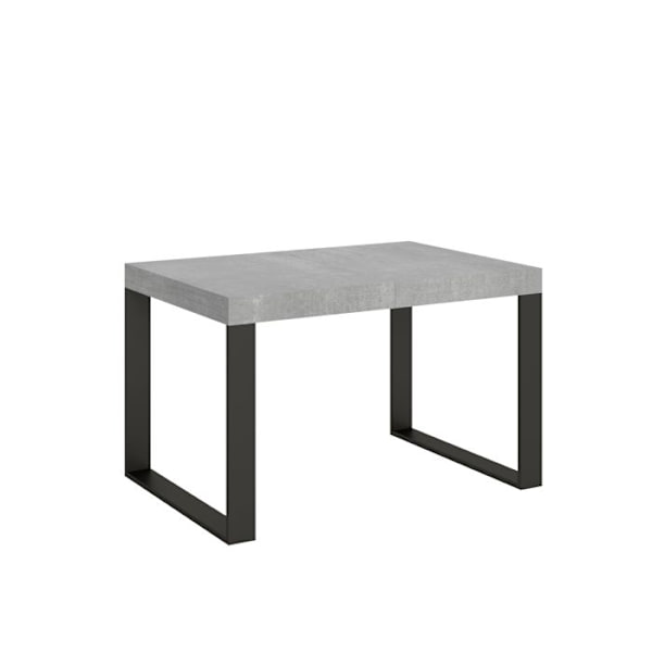 Utdragbart bord 90x130/390 cm Tecno Cement Antracitram Betonggrå