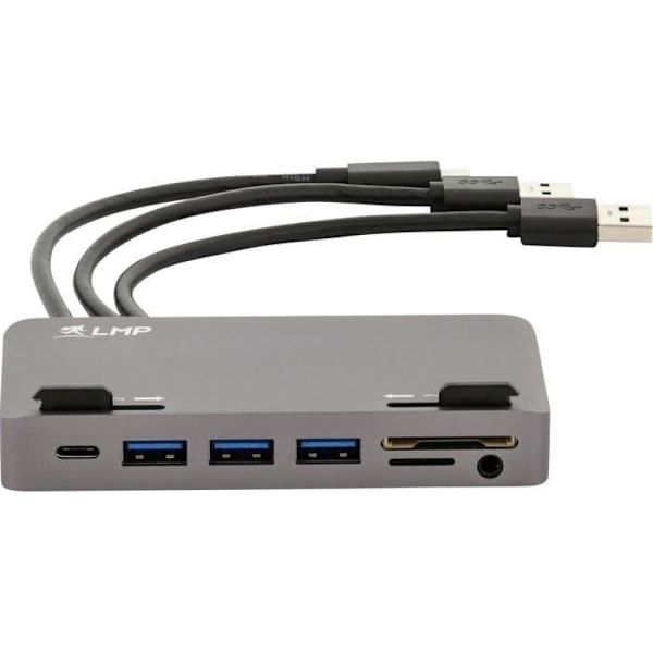 LMP USB-C Attach Dock Pro Space Grey - 10 Ports USB-C Dock för iMac