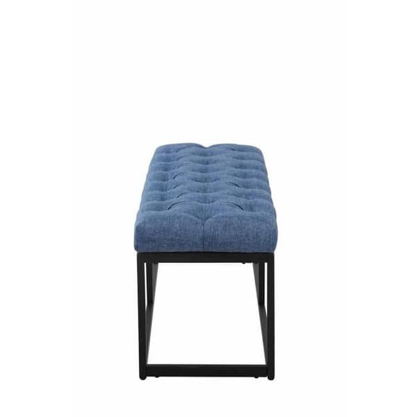 Bänk - CLP - Amun B - Tyg - Blå - Metall - Elegans - Chic Blå