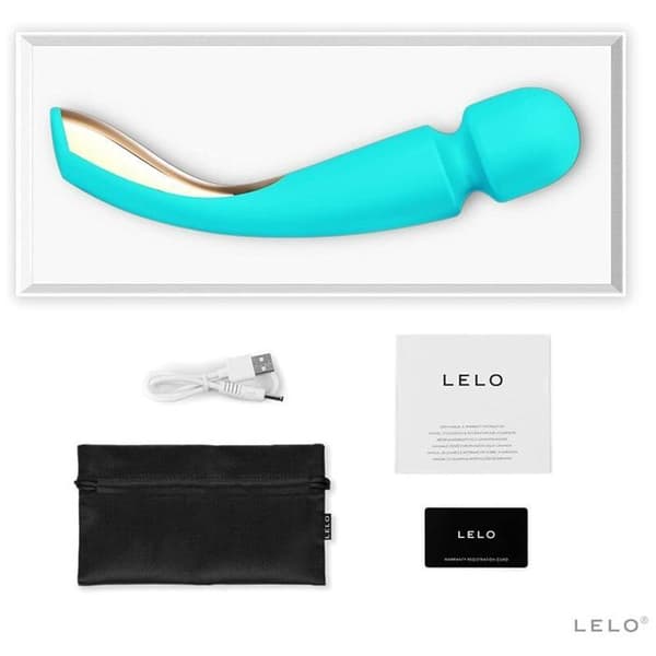 LELO SMART WAND 2 MASSAGER MEDIUM OCEAN BLÅ Blå