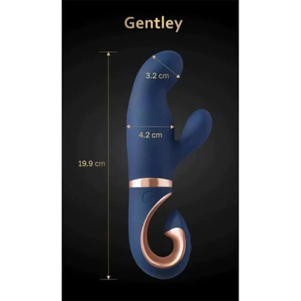 G-VIBE Vibrator - Gentley - Caribbean Blue - G-punkts- och klitorisstimulering - 6 vibrationslägen Karibiskt blått