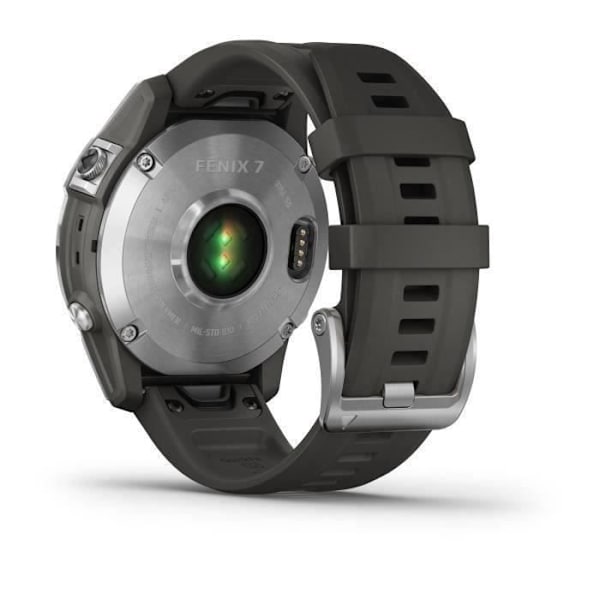 GARMIN Fenix 7 - Svart & Silver - GPS & Running Connected Watch - Personlig träning - Lång batteritid