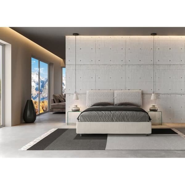 Mados dubbelsäng - Giada 1 Aragona 1 - Vit - 160x190 - Elegans - Chic Vit