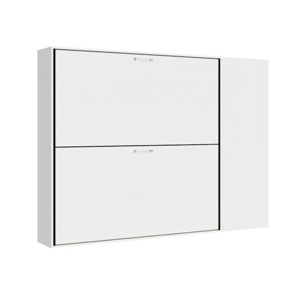 Sängskåp - Kando - H - 2 sängar - Vit Ask - Modern design Vit Ask