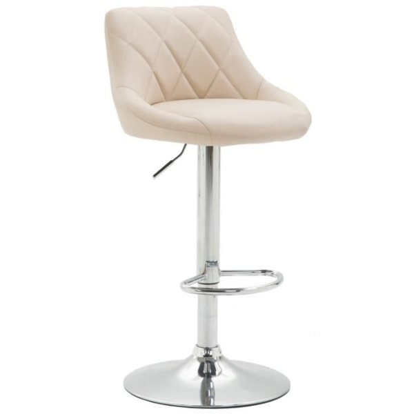 Barstol - CLP - Lazio - Imiterat läder - Kräm - Elegans - Chic Grädde