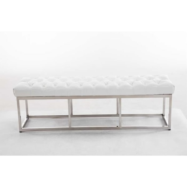 Amun E Bänk I konstläder, Vit -150 cm Vit