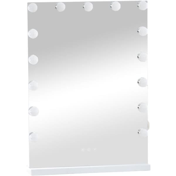 -CLP-Makeup Spegel Murrieta med justerbart ljus och USB-port-Array Vit