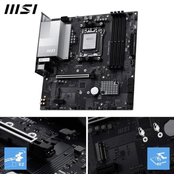 Moderkort - MSI - PRO B840M-P WIFI6E - Socket AM5 - DDR5 - Wi-Fi 6E