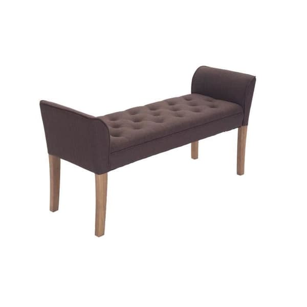 -CLP-Banquette stil Chesterfield Cleopatra i tyg-Array kastanj